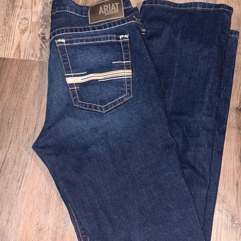 Ariat Men's Dark Blue Straight Jeans